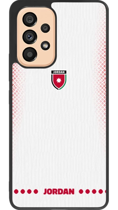 Samsung Galaxy A53 5G Case Hülle - Silikon schwarz Jordanien 2026 personalisierbares Fussballtrikot