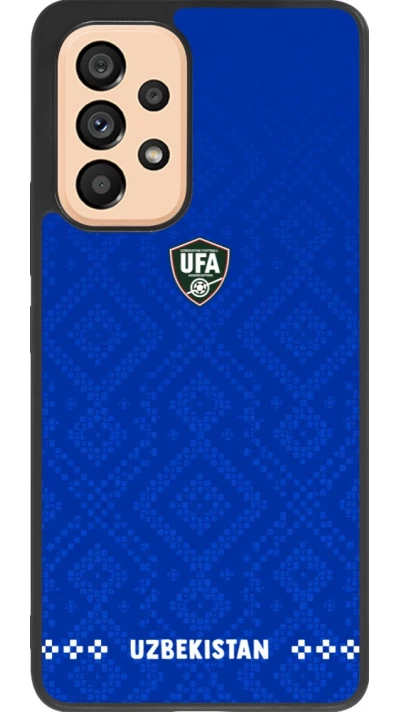 Samsung Galaxy A53 5G Case Hülle - Silikon schwarz Usbekistan 2026 personalisierbares Fussballtrikot