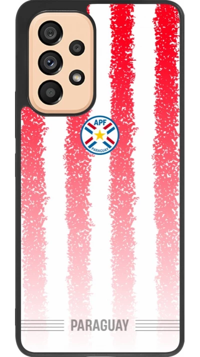 Samsung Galaxy A53 5G Case Hülle - Silikon schwarz Paraguay 2026 personalisierbares Fussballtrikot