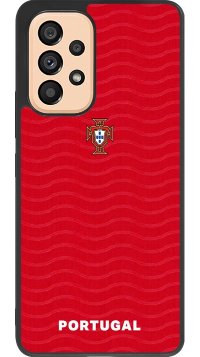 Samsung Galaxy A53 5G Case Hülle - Silikon schwarz Portugal 2026 personalisierbares Fussballtrikot