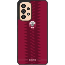 Samsung Galaxy A53 5G Case Hülle - Silikon schwarz Qatar 2026 personalisierbares Fussballtrikot