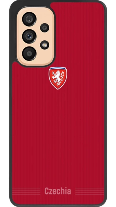 Samsung Galaxy A53 5G Case Hülle - Silikon schwarz Tschechische Republik 2026 personalisierbares Fussballtrikot