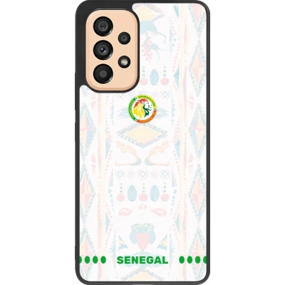 Samsung Galaxy A53 5G Case Hülle - Silikon schwarz Senegal 2026 personalisierbares Fussballtrikot