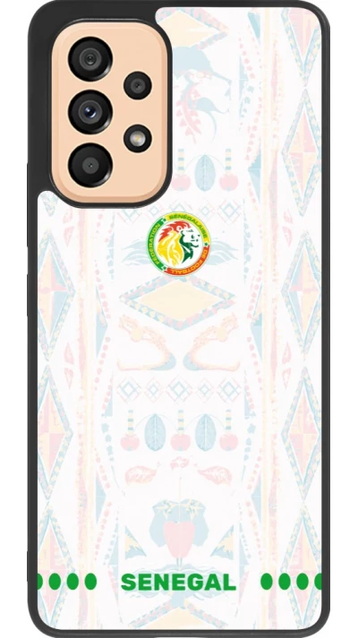 Samsung Galaxy A53 5G Case Hülle - Silikon schwarz Senegal 2026 personalisierbares Fussballtrikot