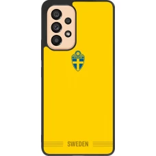 Samsung Galaxy A53 5G Case Hülle - Silikon schwarz Schweden 2026 personalisierbares Fussballtrikot