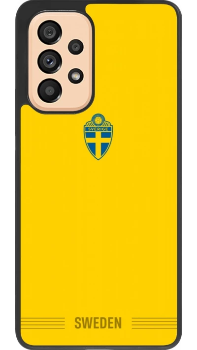Samsung Galaxy A53 5G Case Hülle - Silikon schwarz Schweden 2026 personalisierbares Fussballtrikot