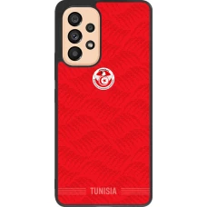 Coque Samsung Galaxy A53 5G - Silicone rigide noir Maillot de football Tunisie 2026 personnalisable
