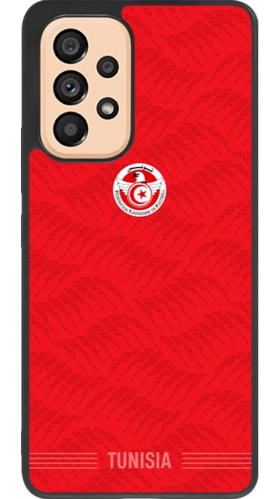 Samsung Galaxy A53 5G Case Hülle - Silikon schwarz Tunesien 2026 personalisierbares Fussballtrikot