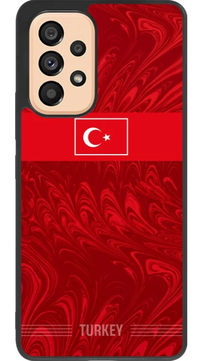 Samsung Galaxy A53 5G Case Hülle - Silikon schwarz Türkei 2026 personalisierbares Fussballtrikot
