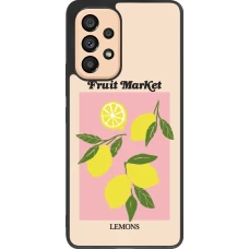 Coque Samsung Galaxy A53 5G - Silicone rigide noir Fruit market lemons 2026