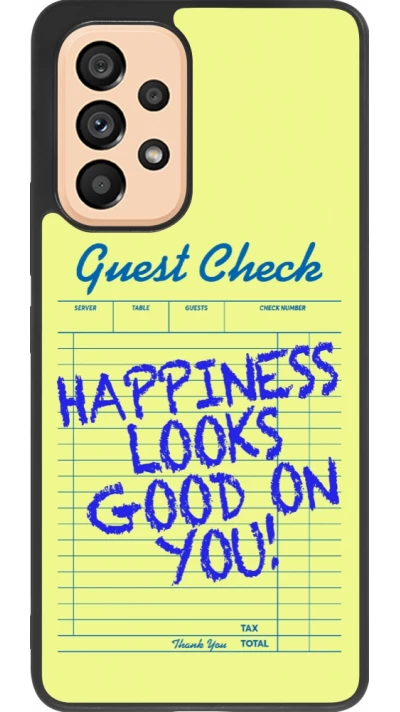 Samsung Galaxy A53 5G Case Hülle - Silikon schwarz Guest check 2026