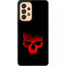 Samsung Galaxy A53 5G Case Hülle - Silikon schwarz Halloween 2023 scary skull