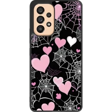 Coque Samsung Galaxy A53 5G - Silicone rigide noir Halloween 2024 girly