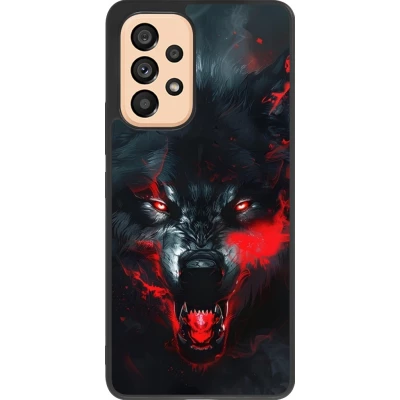 Coque Samsung Galaxy A53 5G - Silicone rigide noir Halloween 2024 mad werewolf