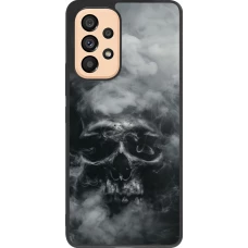 Samsung Galaxy A53 5G Case Hülle - Silikon schwarz Halloween 2024 smoky skull