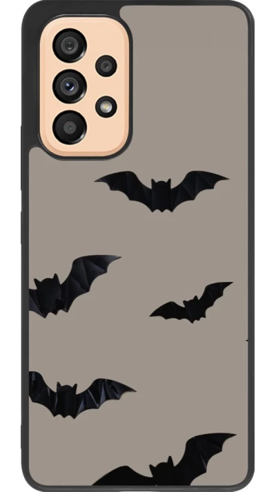 Coque Samsung Galaxy A53 5G - Silicone rigide noir Halloween 2026 Bats