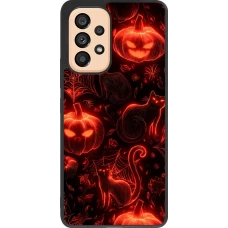 Coque Samsung Galaxy A53 5G - Silicone rigide noir Halloween 2026 Pattern Halloween