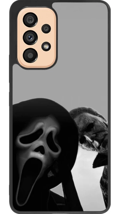 Coque Samsung Galaxy A53 5G - Silicone rigide noir Halloween 2026 Scream and Michael Myers