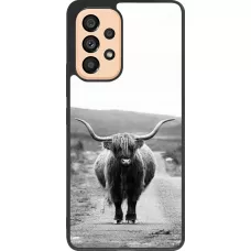Coque Samsung Galaxy A53 5G - Silicone rigide noir Highland cattle