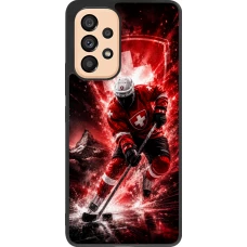 Samsung Galaxy A53 5G Case Hülle - Silikon schwarz Hockey World Championship Player
