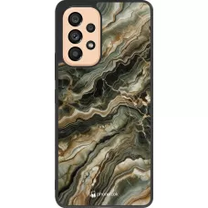 Samsung Galaxy A53 5G Case Hülle - Silikon schwarz Oliv Marmor