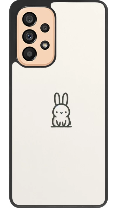Samsung Galaxy A53 5G Case Hülle - Silikon schwarz Minimal Häschen Süße