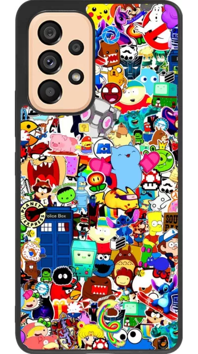 Coque Samsung Galaxy A53 5G - Silicone rigide noir Mixed cartoons