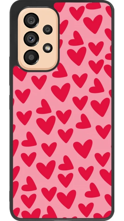 Samsung Galaxy A53 5G Case Hülle - Silikon schwarz Mom 2024 kleine Herzen