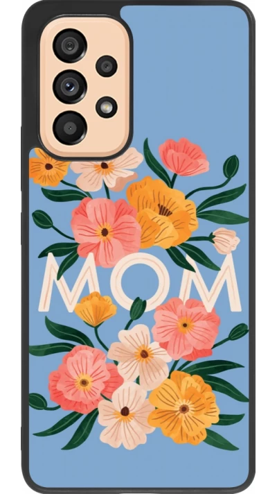 Samsung Galaxy A53 5G Case Hülle - Silikon schwarz Mom 2026 Flowers