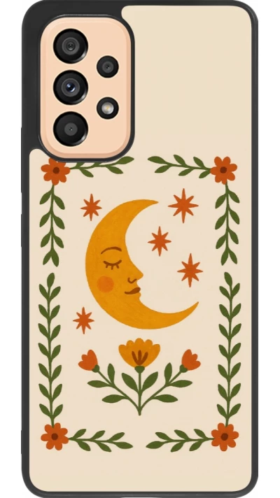 Samsung Galaxy A53 5G Case Hülle - Silikon schwarz Half moon stamp 2026