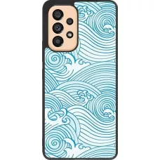 Coque Samsung Galaxy A53 5G - Silicone rigide noir Ocean Waves