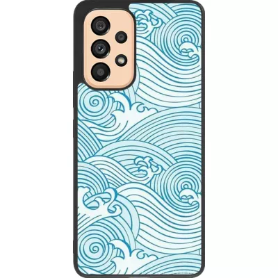 Hülle Samsung Galaxy A53 5G - Silikon schwarz Ocean Waves
