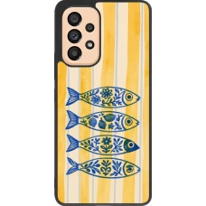 Coque Samsung Galaxy A53 5G - Silicone rigide noir Portuguese fish 2026