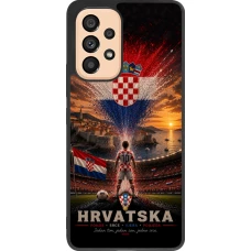 Samsung Galaxy A53 5G Case Hülle - Silikon schwarz Fussball Kroatien splash 2026
