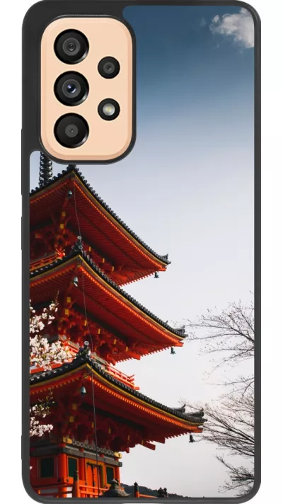 Coque Samsung Galaxy A53 5G - Silicone rigide noir Spring 23 Japan