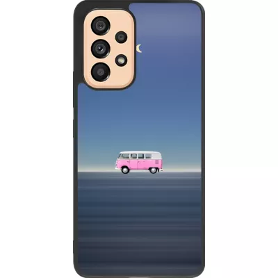 Samsung Galaxy A53 5G Case Hülle - Silikon schwarz Spring 23 pink bus