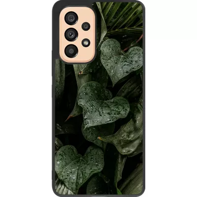 Samsung Galaxy A53 5G Case Hülle - Silikon schwarz Spring 23 fresh plants