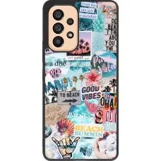 Coque Samsung Galaxy A53 5G - Silicone rigide noir Summer 20 collage