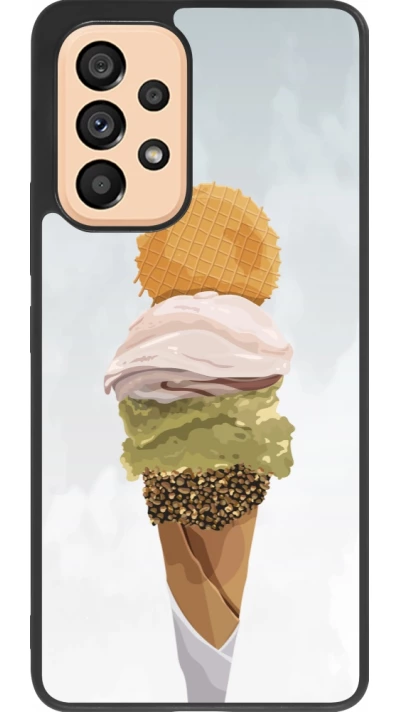 Coque Samsung Galaxy A53 5G - Silicone rigide noir Summer 2025 Cornet
