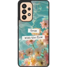 Samsung Galaxy A53 5G Case Hülle - Silikon schwarz Summer 2025 Grow with the flow