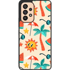 Samsung Galaxy A53 5G Case Hülle - Silikon schwarz Summer 2025 Pattern soleil