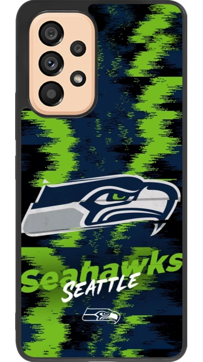 Coque Samsung Galaxy A53 5G - Silicone rigide noir Super Bowl 26 Seattle 2