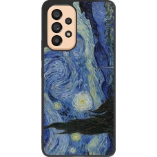 Coque Samsung Galaxy A53 5G - Silicone rigide noir Tableau art - La Nuit étoilée - Van Gogh