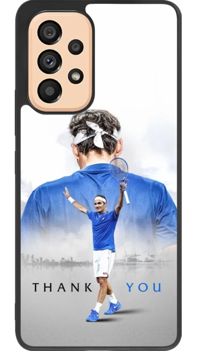 Coque Samsung Galaxy A53 5G - Silicone rigide noir Thank you Roger