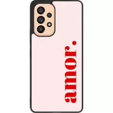 Coque Samsung Galaxy A53 5G - Silicone rigide noir Valentine 2024 amor