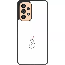 Coque Samsung Galaxy A53 5G - Silicone rigide noir Valentine 2024 heart by Millennials