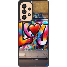 Samsung Galaxy A53 5G Case Hülle - Silikon schwarz Valentin 2025 Liebe U Tag