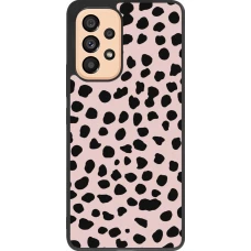 Coque Samsung Galaxy A53 5G - Silicone rigide noir Wild Leopard Pink