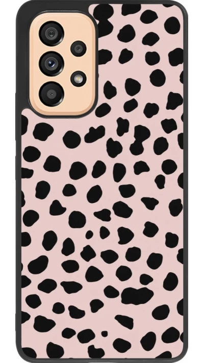 Coque Samsung Galaxy A53 5G - Silicone rigide noir Wild Leopard Pink