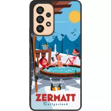 Coque Samsung Galaxy A53 5G - Silicone rigide noir Zermatt Mountain Jacuzzi